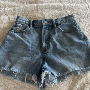 PacSun Distressed Blue Denim Shorts